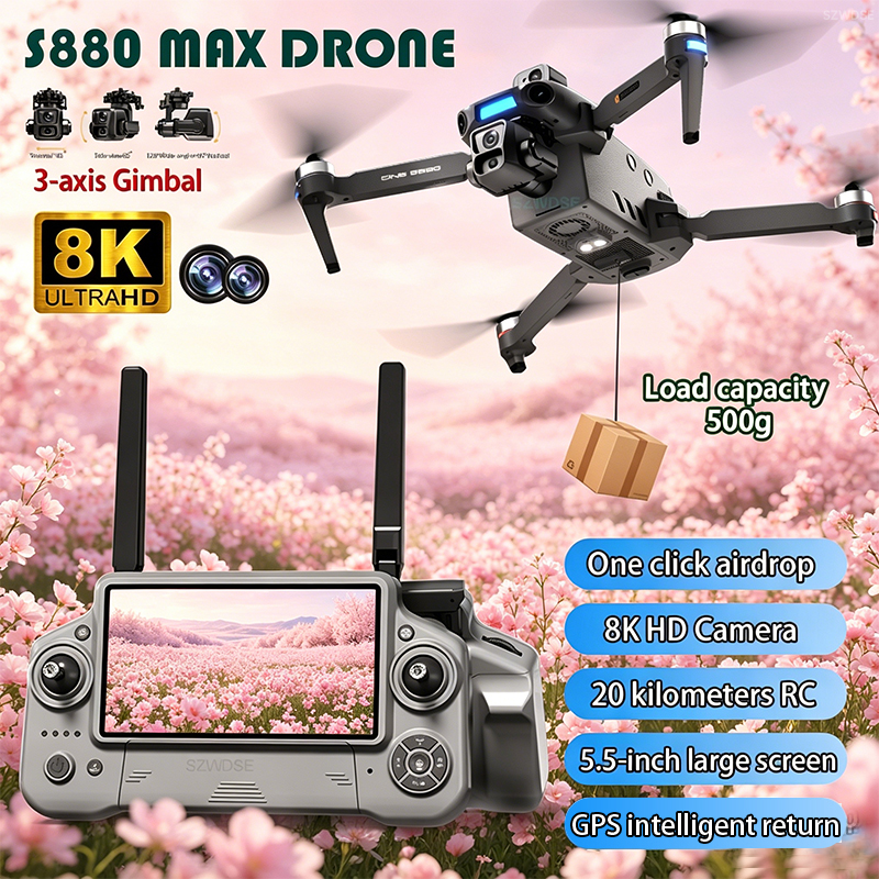 Rc Helicopter Electric - 2026 New 8K Dual Camera Drone