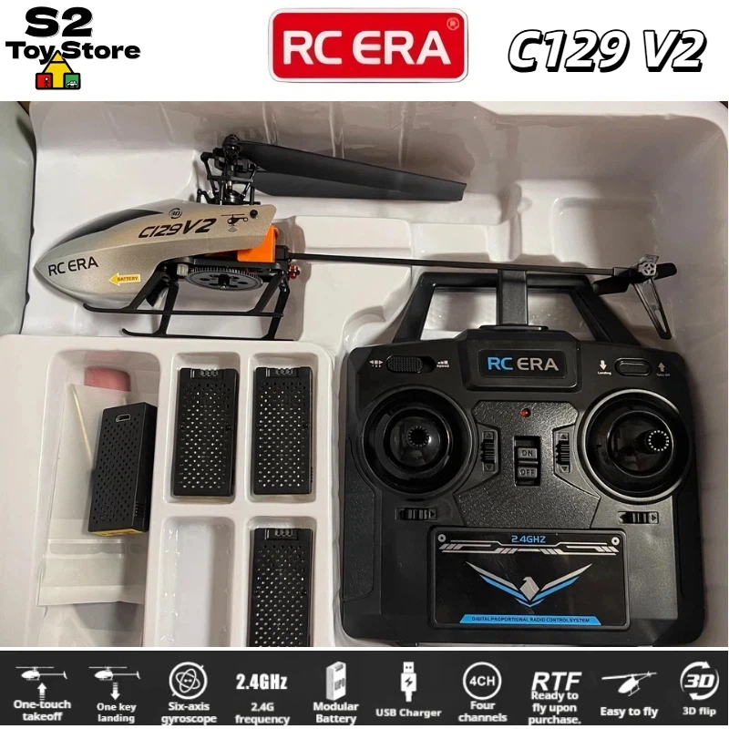 Rc Helicopter Single Rotor - RC ERA C129V2 4CH 2.4GHz Smart