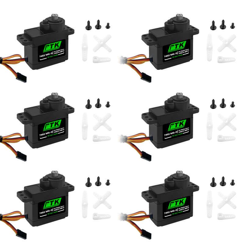 Rc Helicopter Parts - PTK 7452 MG-D 9g Digital Servo