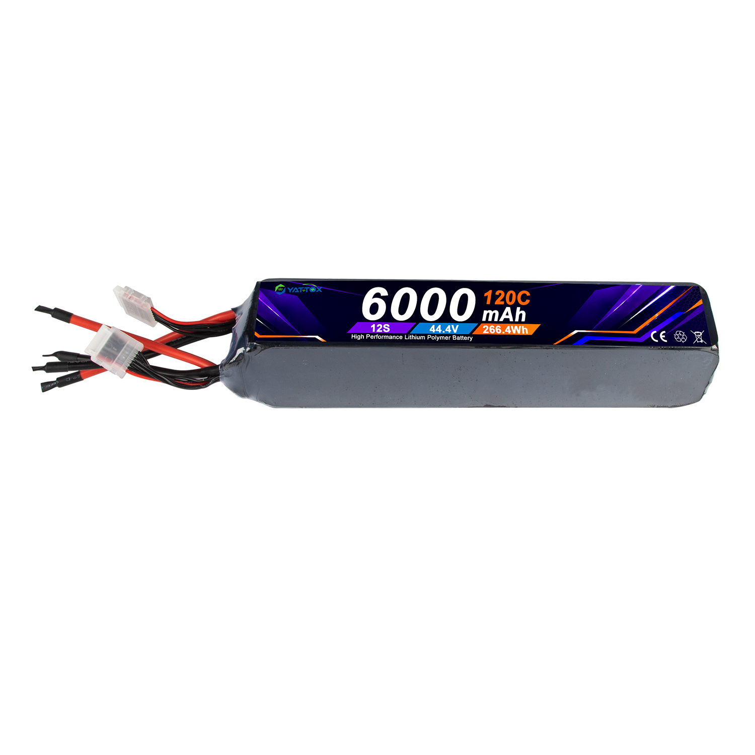 Yattox 12S 6000mAh 120C 100%LC - огляд і ціна Rc Helicopter Large