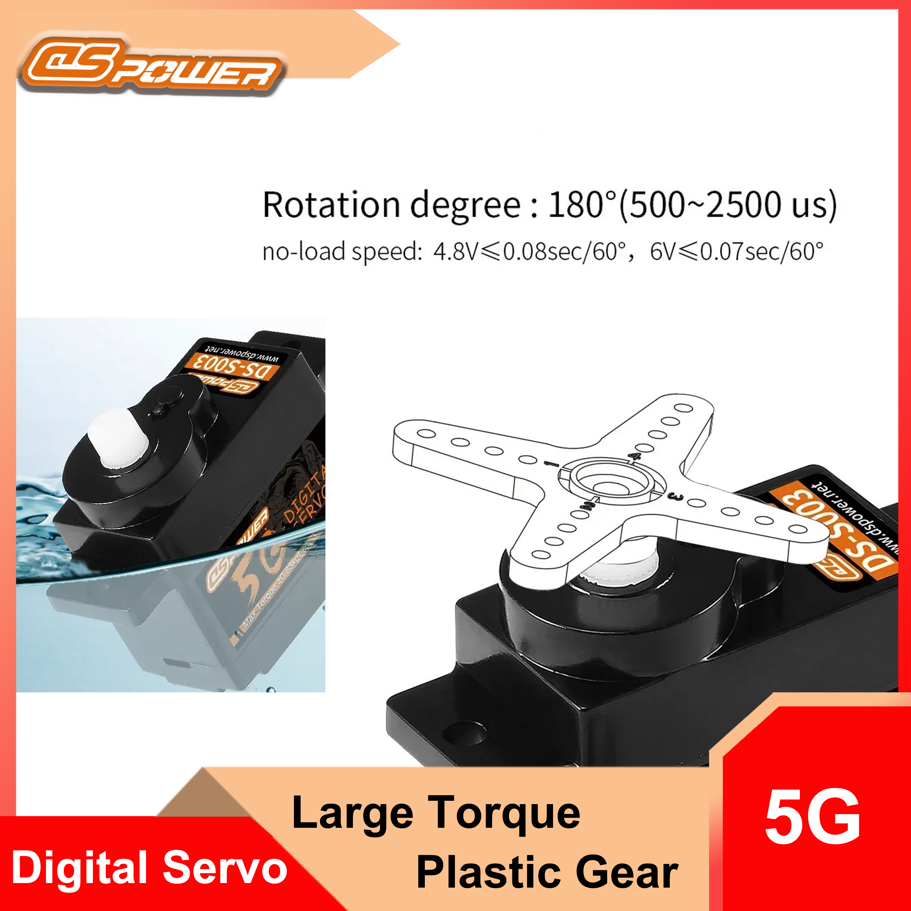 DSpower 5G Micro Digital Servo - огляд і ціна Rc Helicopter Large