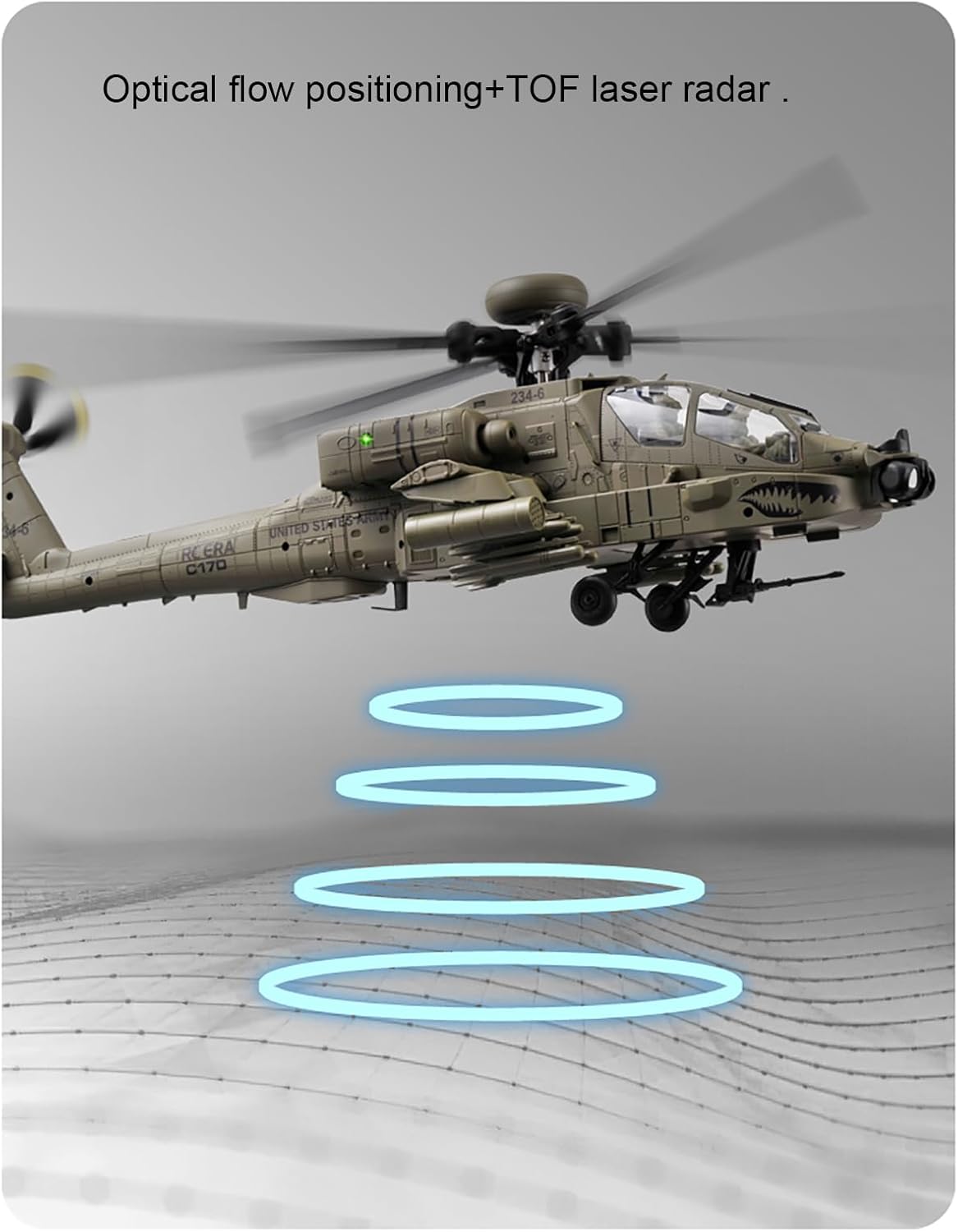 310MM 6CH C170 AH-64D Remote C - огляд і ціна Rc Helicopter Large