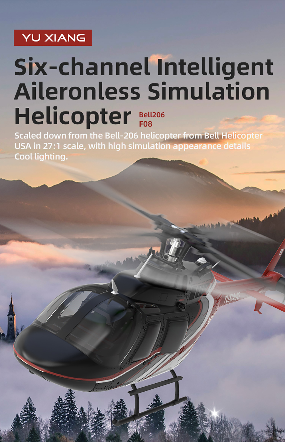 YU XIANG RC Airplane 2.4G 6CH  - огляд і ціна Rc Helicopter Gyro