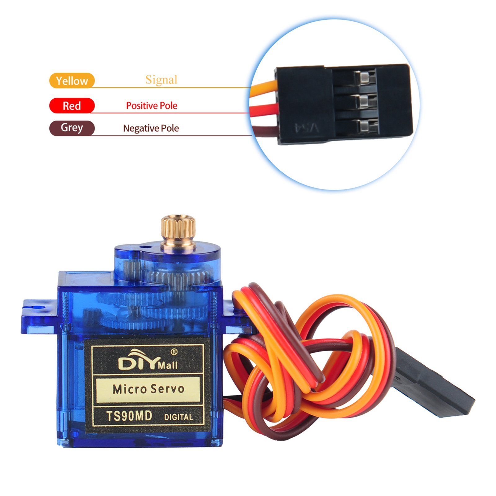 4Pcs TS90MD Micro Digital Serv - огляд і ціна Rc Helicopter Parts