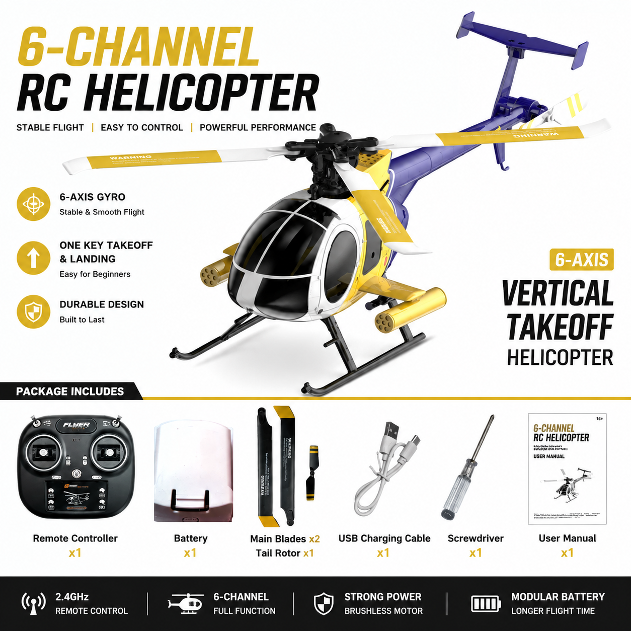 K300 6CH RC Helicopter Brushle - огляд і ціна Rc Helicopter Gyro