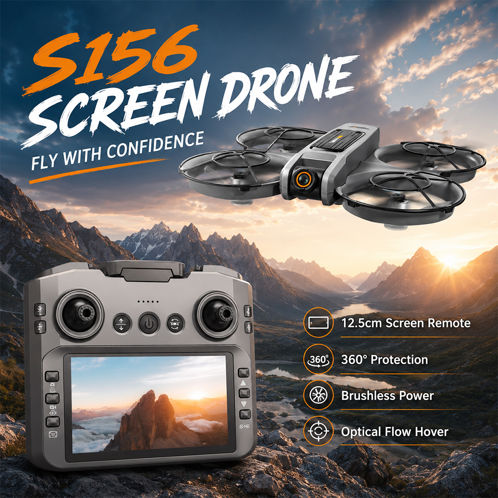 ZNLYRION S156 RC Drone 8K Dual - огляд і ціна Rc Helicopter Electric