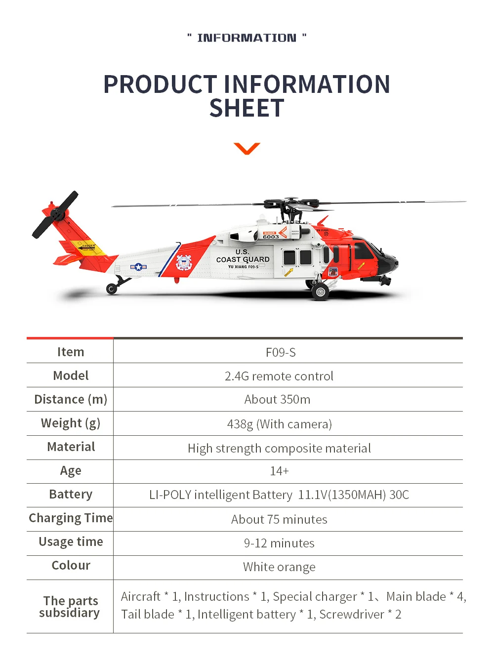 YU XIANG F09-S Battery 6CH  UH - огляд і ціна Rc Helicopter Coaxial