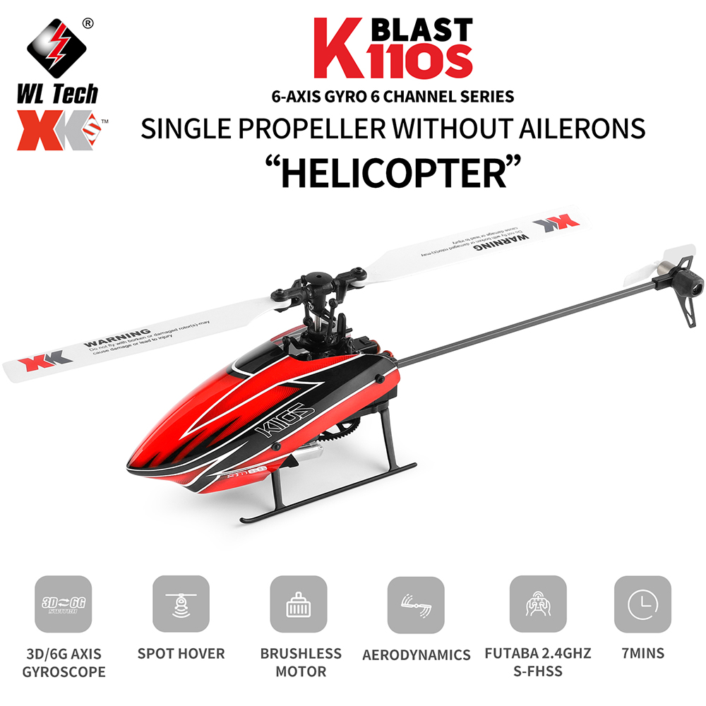 Wltoys XK K110S 6CH 3D 6G Syst - огляд і ціна Rc Helicopter Blade