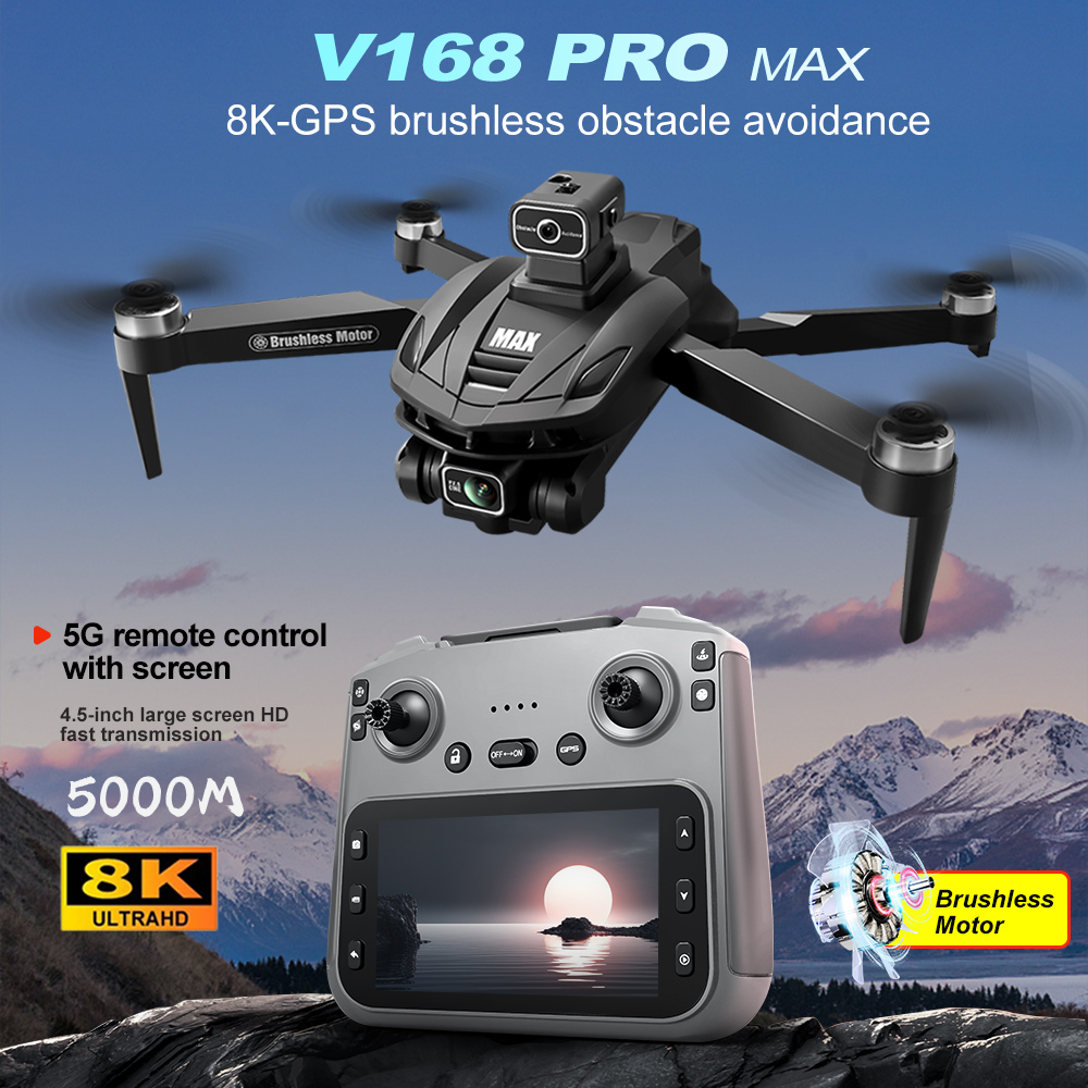 V168 PRO Max GPS Drone 8K Prof - огляд і ціна Rc Helicopter Case