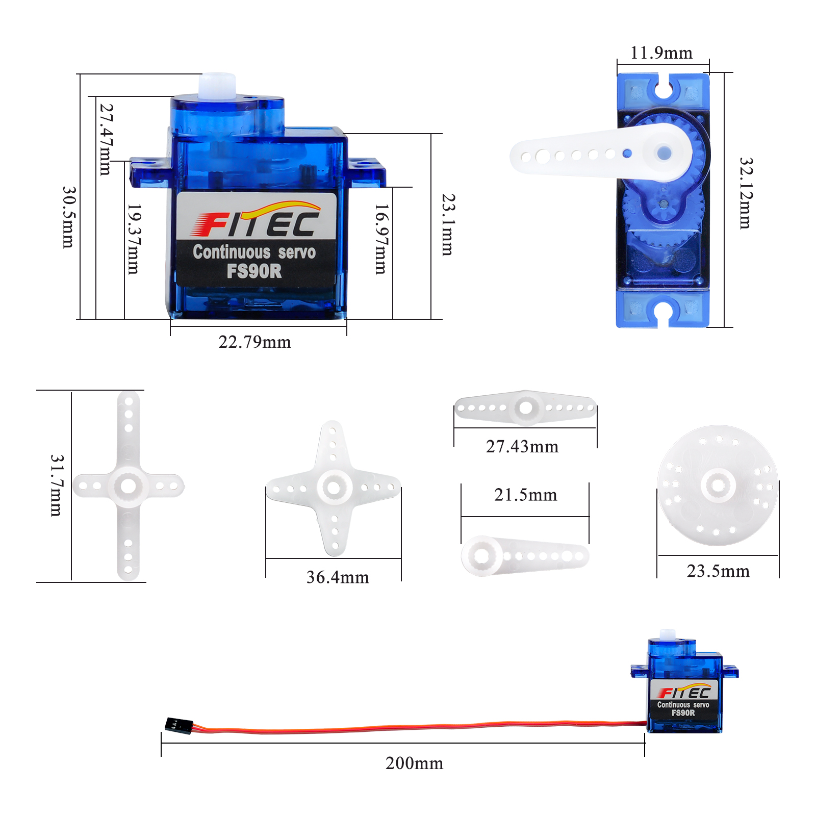 Feetech FS90R 9g Micro Servo M - огляд і ціна Rc Helicopter Motor
