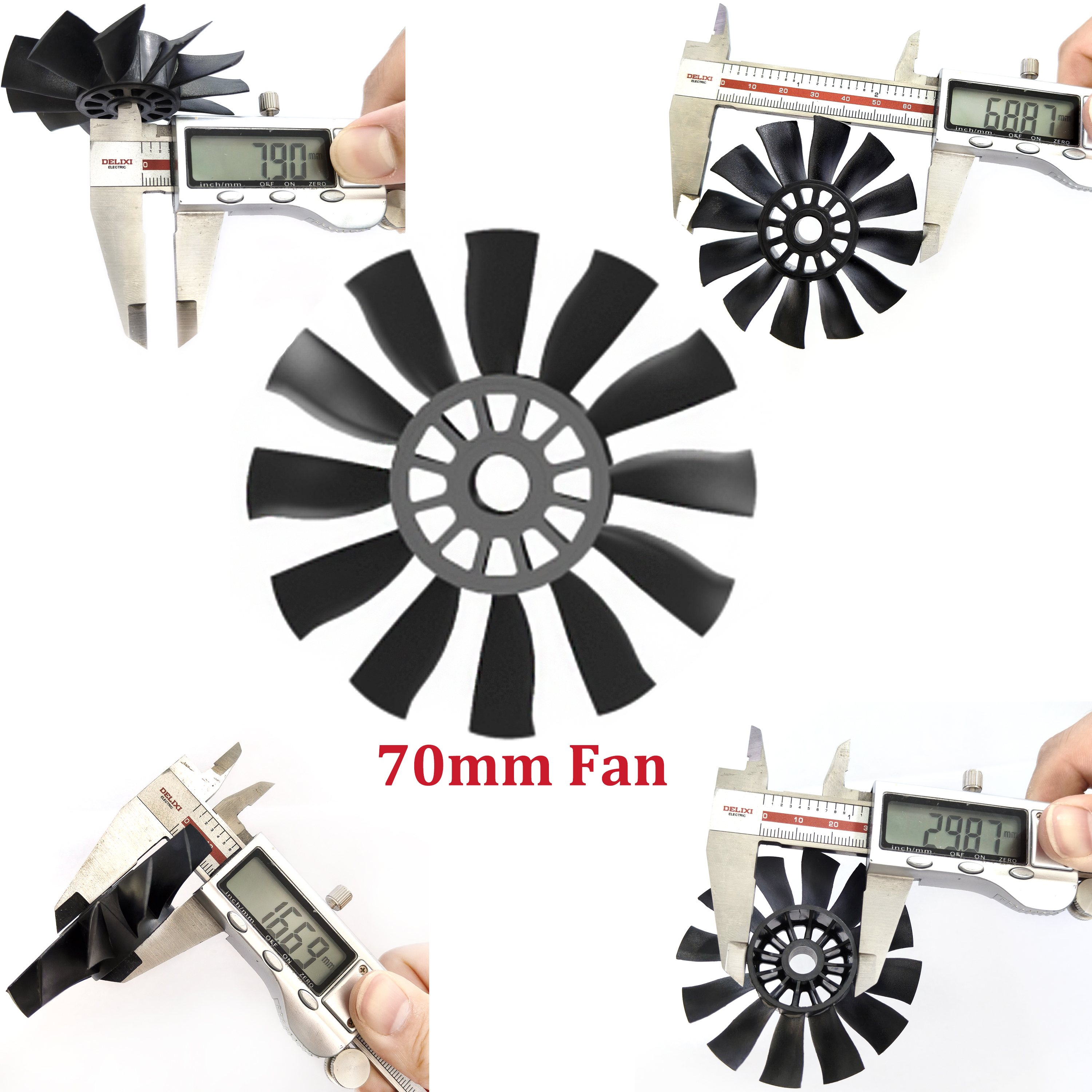 QX-MOTOR 12Blades CW CCW 70mm  - огляд і ціна Rc Helicopter Blade