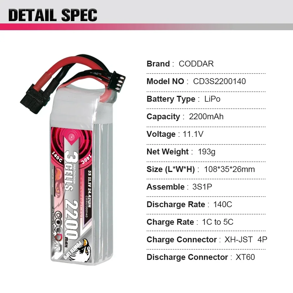 2200mAh 3S 11.1V Li-po Ba-tter - огляд і ціна Rc Helicopter Bag