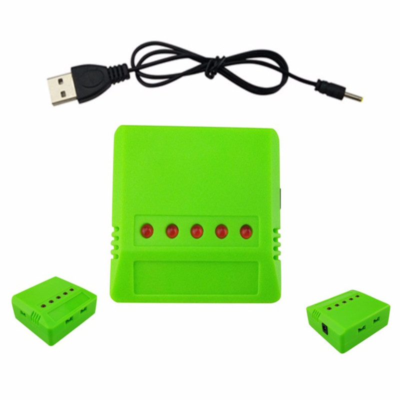 5PCS Cables And 1X 5 In 1 USB  - огляд і ціна Rc Helicopter Charger