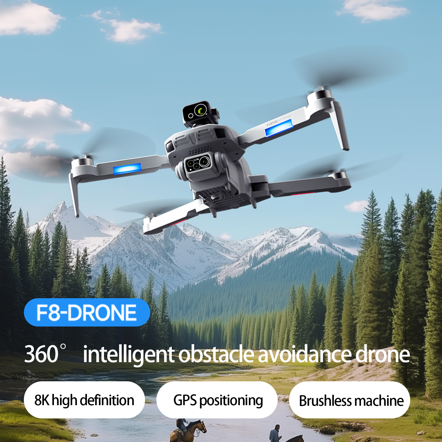 F8 MAX GPS Drone Professional  - огляд і ціна Rc Helicopter Case
